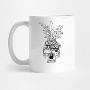 pineapple skull Mug